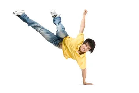 Young man dancing Stock Photos