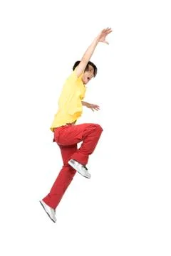 Young man dancing Stock Photos