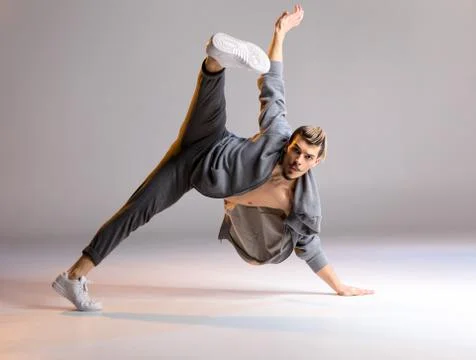 Young man dancing Stock Photos