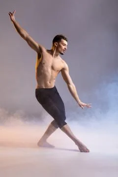 Young man dancing Stock Photos