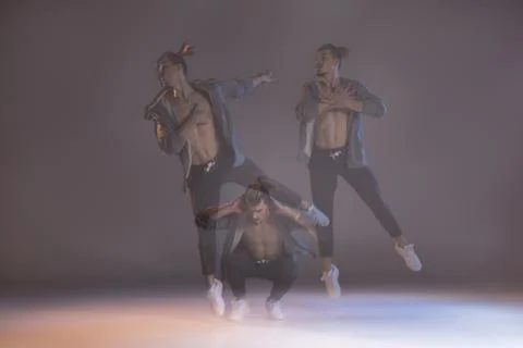 Young man dancing Stock Photos