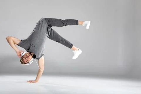 Young man dancing Stock Photos