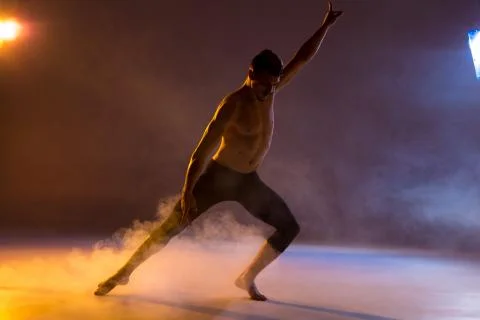 Young man dancing Stock Photos