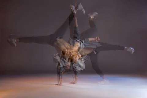Young man dancing Stock Photos