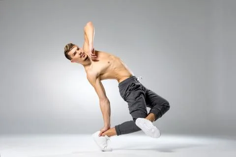 Young man dancing Stock Photos