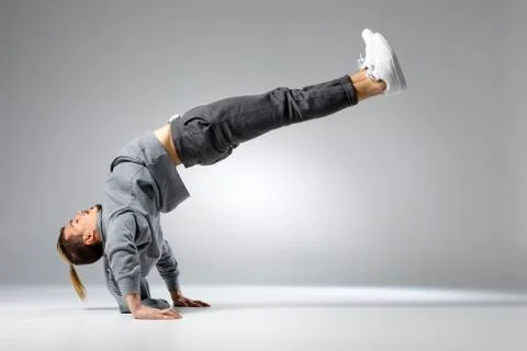 Young man dancing Stock Photos