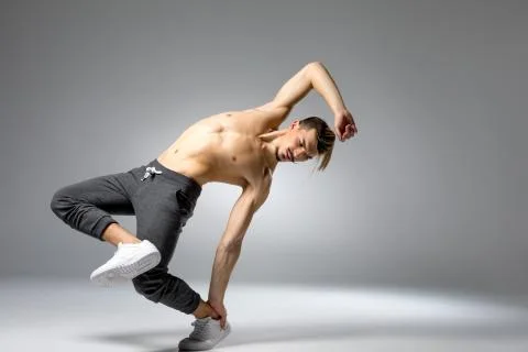 Young man dancing Stock Photos