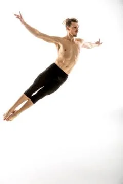 Young man dancing Stock Photos