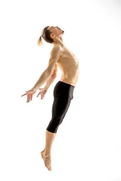 Young man dancing Stock Photos