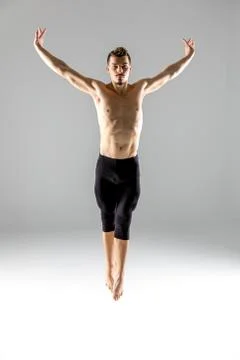 Young man dancing Stock Photos