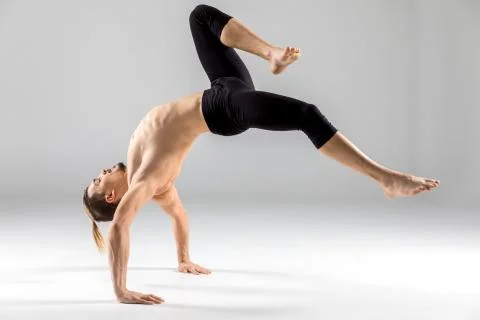 Young man dancing Stock Photos