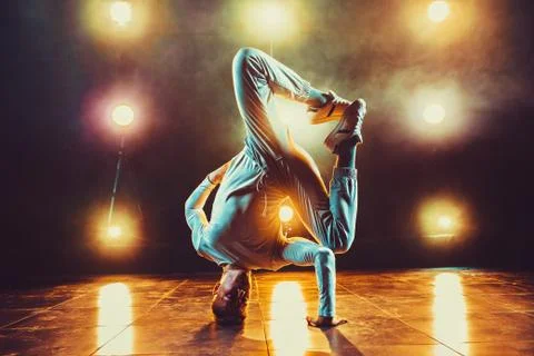 Young man dancing Stock Photos
