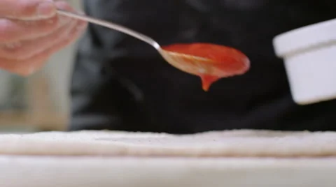 Young man decides to make home made Pizza for Dinner. Stock Footage 63009994