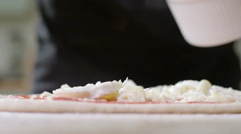 Young man decides to make home made Pizza for Dinner. Stock Footage 63019544