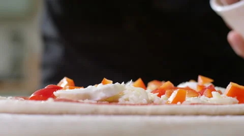 Young man decides to make home made Pizza for Dinner. Stock Footage 63019868