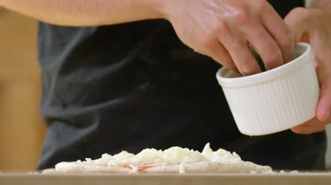 Young man decides to make home made Pizza for Dinner. Video stock 63024334