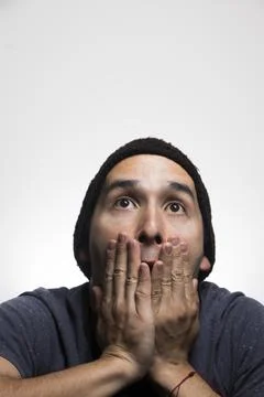 Young Man with different expressions Stock-Fotos