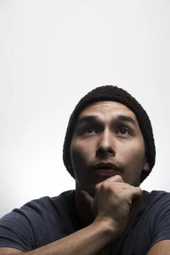 Young Man with different expressions Stock Photos