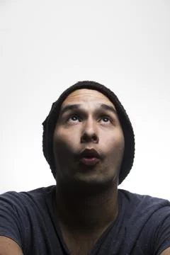 Young Man with different expressions Stock Photos