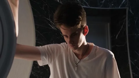 Young man disoriented feeling dizzy or intoxicated Stock Footage 278124643