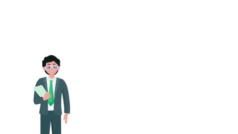 A Young Man With Documents In His Hand Background Video stock 287774416