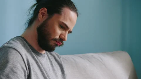 Young Man Is Doing Drawing Therapy Exercise Stock Footage 132436825