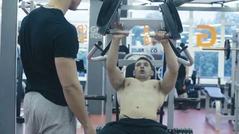 Young man doing hand exercises Stock Footage 77590290