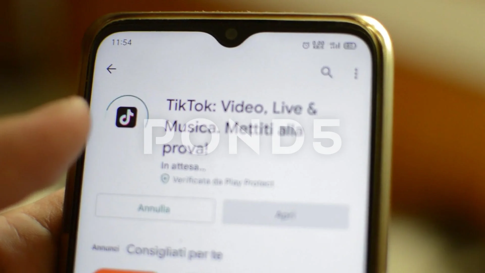 Young Man Download Tiktok App On The Pho. | Stock Video | Pond5