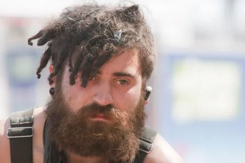 Young man with dreadlocks Stock Photos