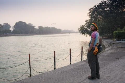 Young man with dreadlocks Stock Photos