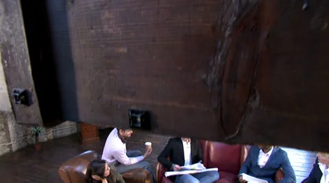 A  young man in an empty loft room. Portrait of a young professional man. Stock-Footage 32732868