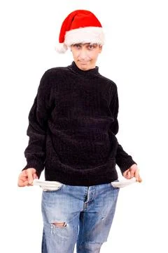 Young Man with a Empty Pockets Foto stock