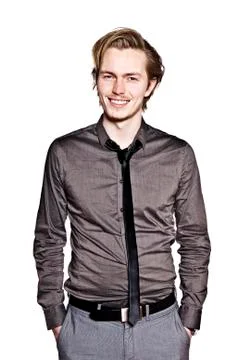 Young man expression portrait Stock Photos