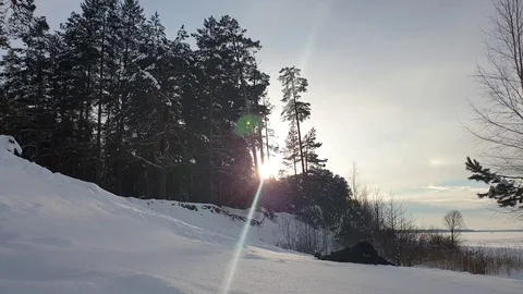 A young man falls into the snow. Fall in the snow. Stock Footage 101391595