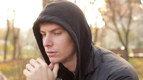 The young man is focused on solving the problem Stock Footage 82284214