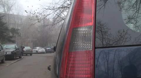 Young Man Gets Into His To Go At Work Stock Footage 33654563