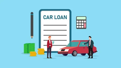 Young man getting approved car loan Stock Footage 217268014