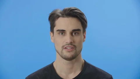 Young man getting frustrated and angry 4K Stock Footage 88399375