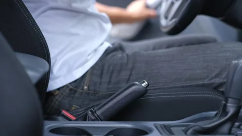 Young man getting out of the car Stock Footage 144993146