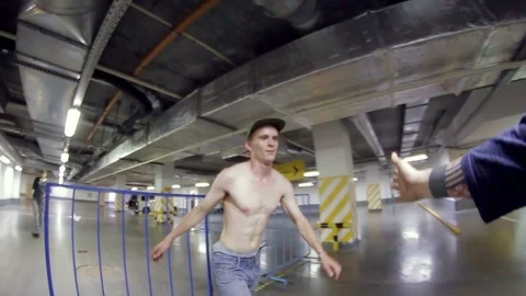 Young man gives five Stock Footage 71365029