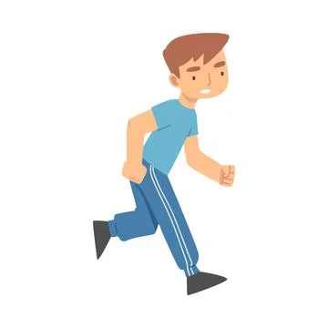 Young Man Giving Command or Order to His Pet Vector Illustration Illustrazione stock