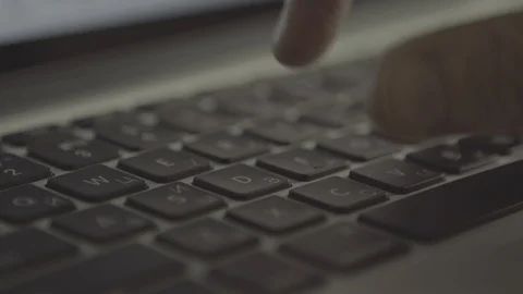 Young man hands using notebook on a table, 4k footage shot in 24fps Stock Footage 89533000