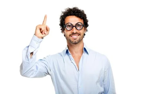Young man having an idea Stock Photos