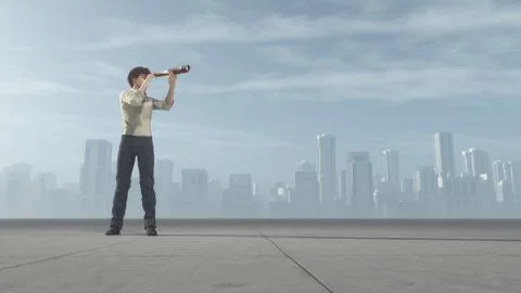 The young man Illustrazione stock
