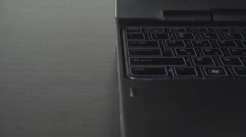 Young Man Inserting HDMI In Laptop, Technology, Information, Data, Point Of View Video stock 36793204