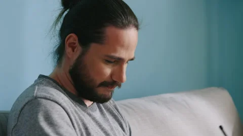 Young Man Is Inspired to Draw Stock Footage 132434114