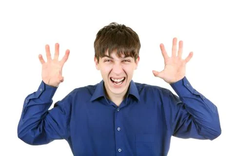 Young Man intimidates Stock Photos