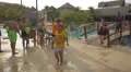 Young man jumping in the pool at Playa Blanca Resort, Panama 4k or 4k+ Resolution