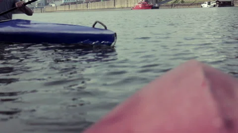 Young man kayaking Stock Footage 41594242