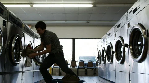 Laundromat Stock Videos – Royalty-Free HD & 4K Videos